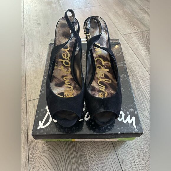 Sam Edelman Penelope black  Lea high heels used - Picture 1 of 8